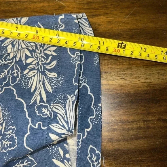 NWT Lucky Brand Hawaiian Floral Print Navy Blue Drawstring Size 32 - Picture 7 of 8
